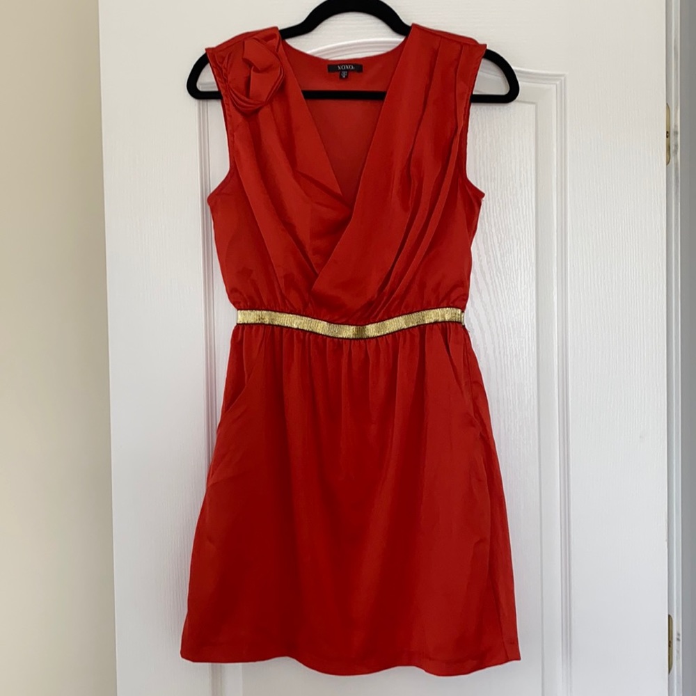 Burnt Orange Cocktail Dress